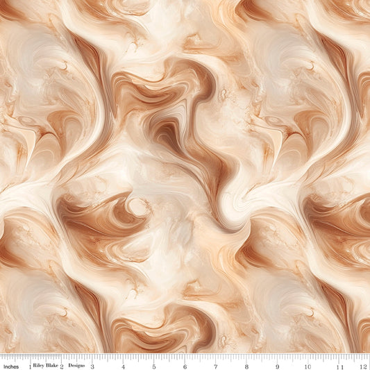 Coffee Time - Swirl in Cinnamon - by RBD Designers with Riley Blake Designs