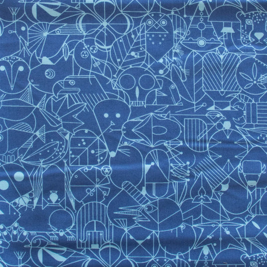 End Papers Vol. 1 - End Papers in Twilight - by Charley Harper for Birch Fabrics