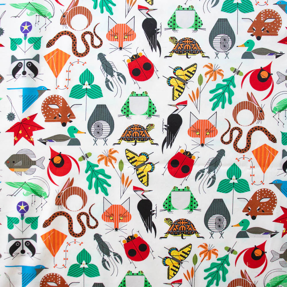 Iconic Vol.2 Poplin - Bundles - by Charley Harper with Birch Organic Fabrics