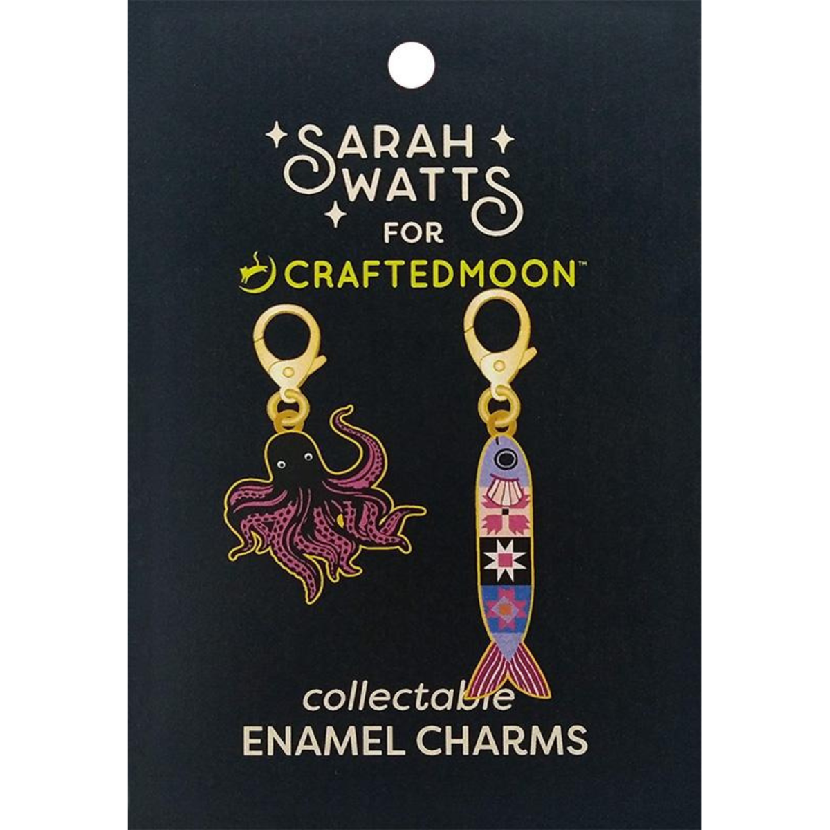 Fish & Octopus Charms - by Sarah Watts for Craftedmoon