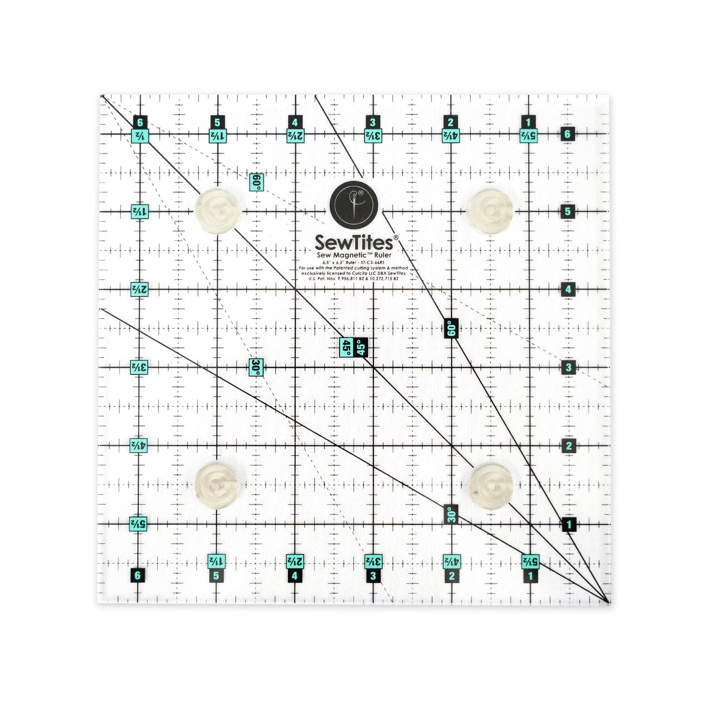 PRE-ORDER: Sew Magnetic 6.5" x 6.5" Ruler