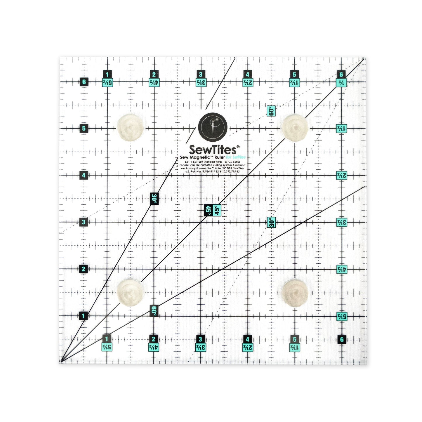PRE-ORDER: Sew Magnetic 6.5" x 6.5" Ruler