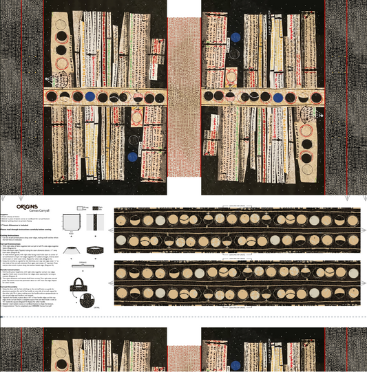 Origins - Canvas Carryall Panel - by Shane Drinkwater with Windham Fabrics