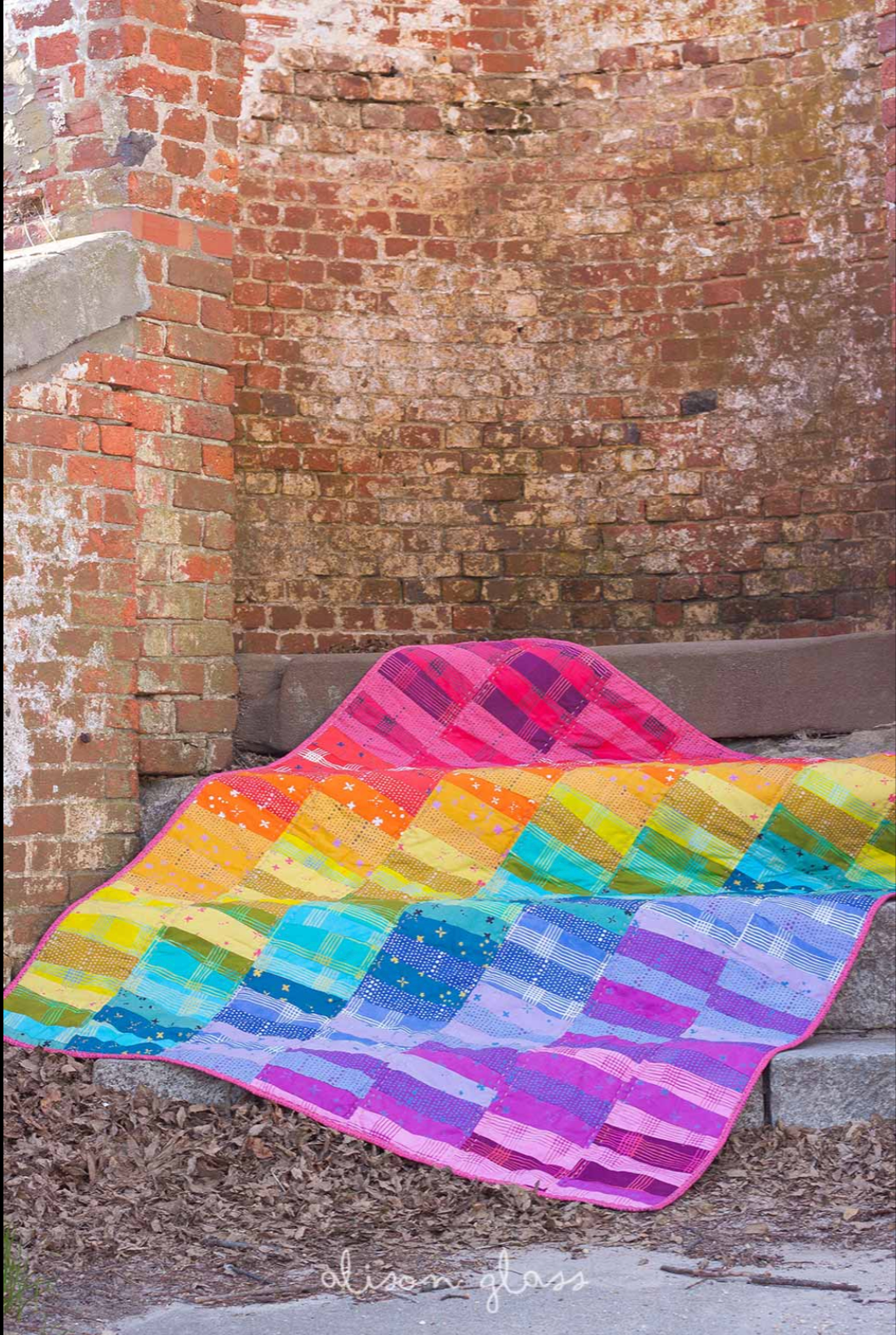 Cobblestone Quilt Pattern 52″ x 64” by Alison Glass