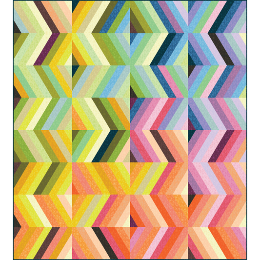 Color Frolic Quilt Kit - Featuring Watermark by Tamara Kate for Windham Fabrics