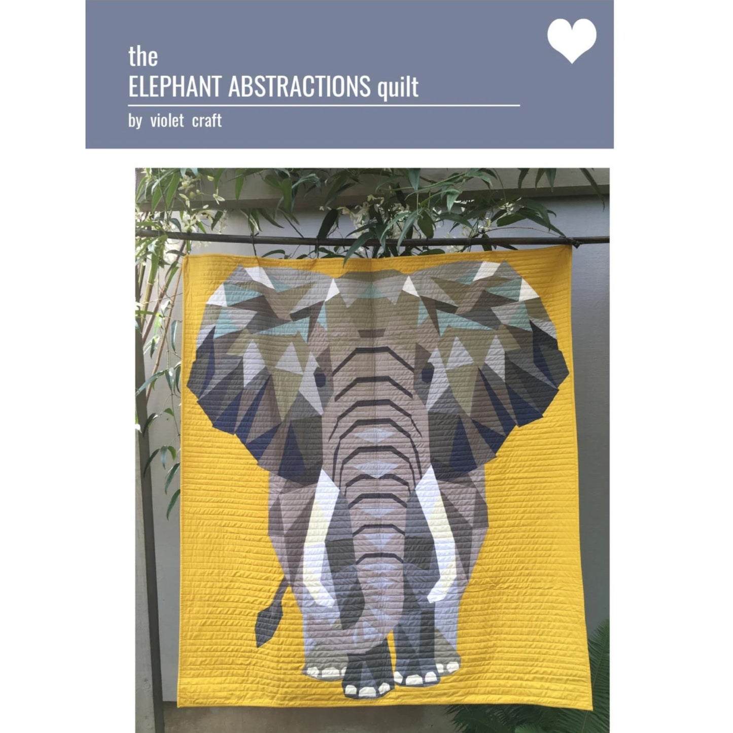 Elephant Abstractions Quilt Pattern - by Violet Craft