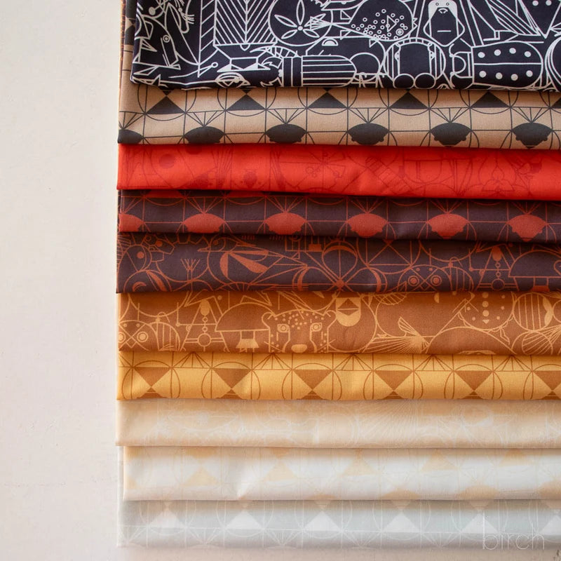End Papers Vol. 2 Fat Quarter Bundle by Charley Harper for Birch Fabrics