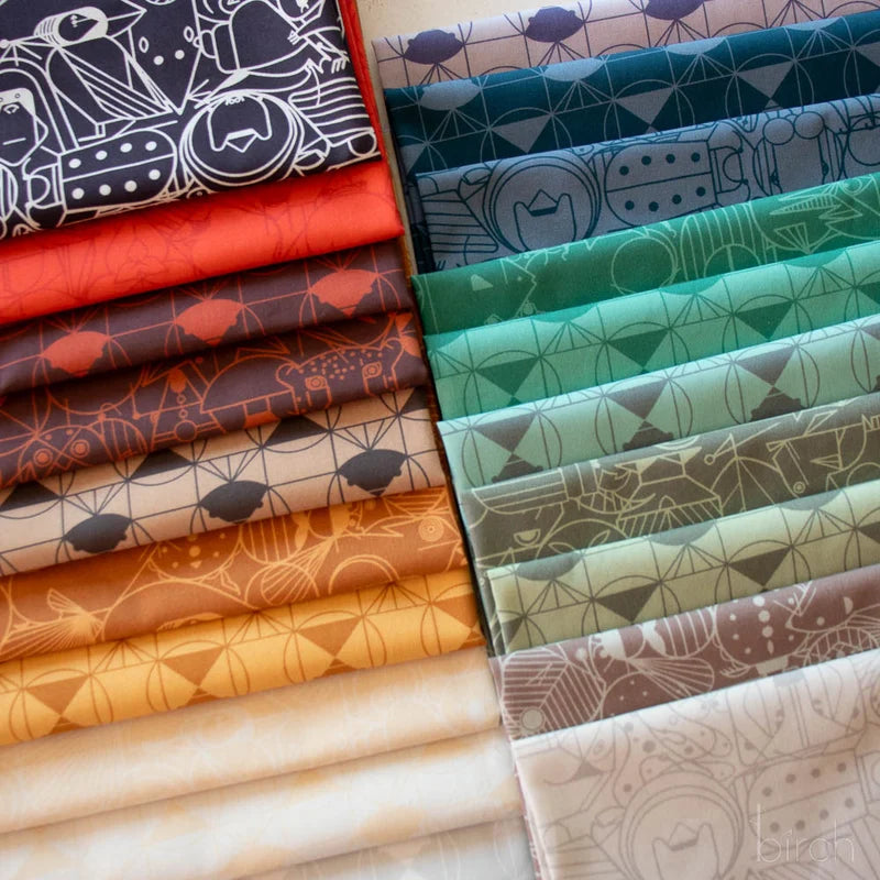 End Papers Vol. 2 Fat Quarter Bundle by Charley Harper for Birch Fabrics