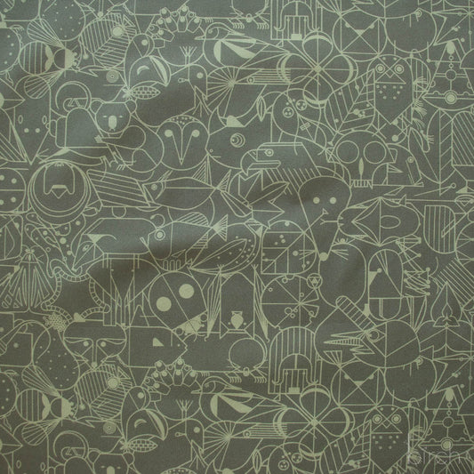 End Papers Vol. 2 - End Papers in Jade - by Charley Harper for Birch Fabrics
