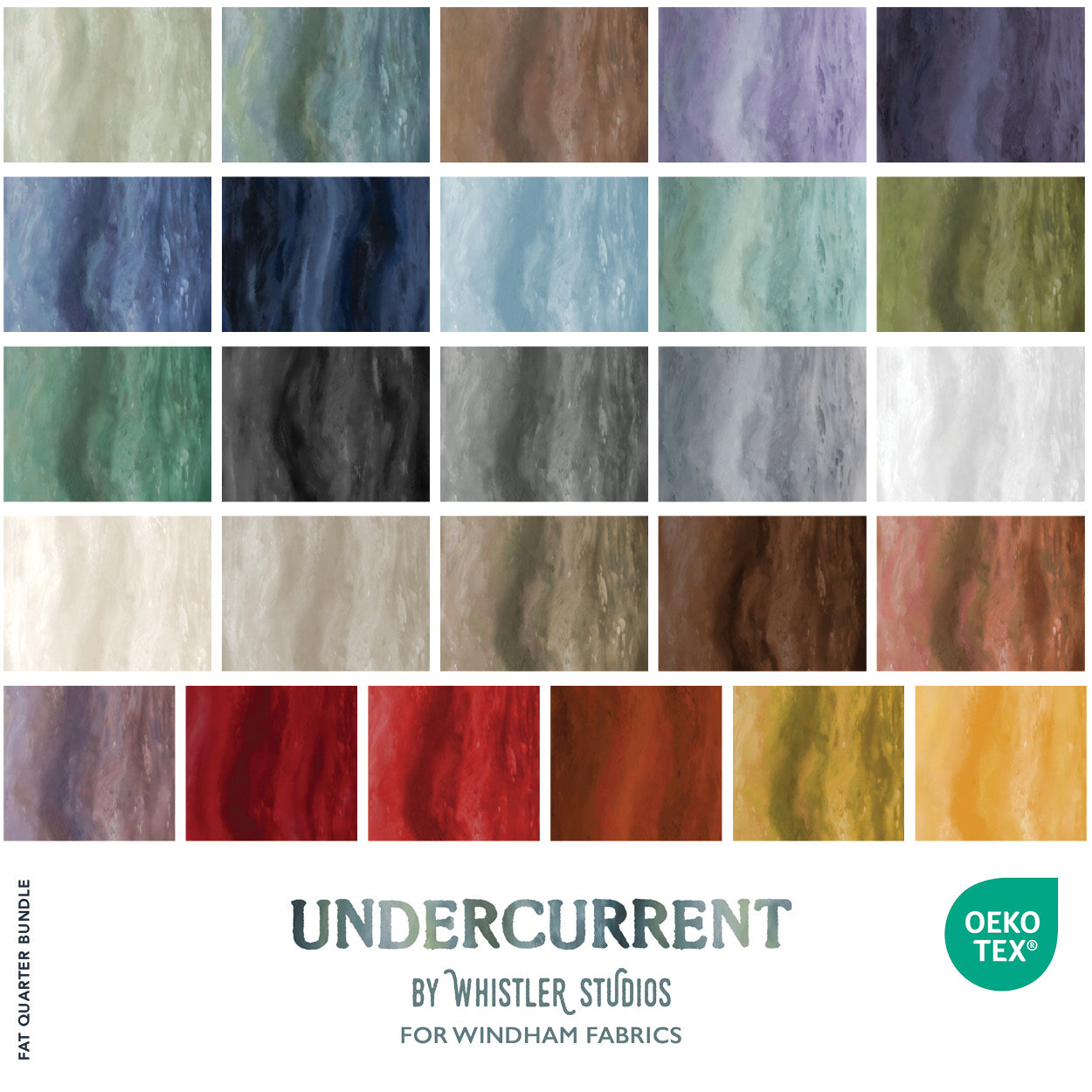 Undercurrent - Fat Quarter Bundle - by Whistler Studios with Windham Fabrics