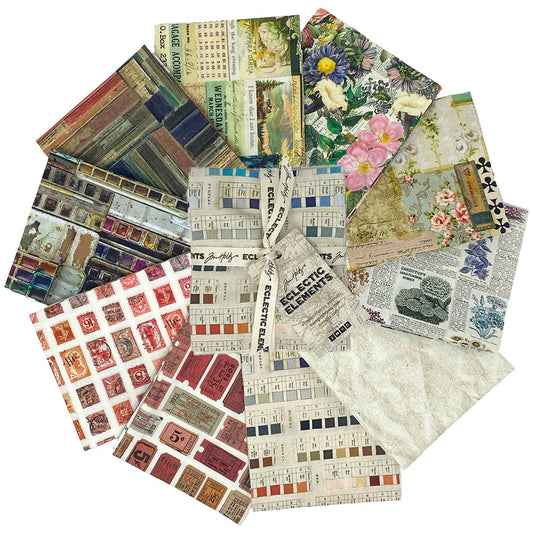 Eclectic Elements Palette Multi Bundles by Tim Holtz with Free Spirit Fabrics