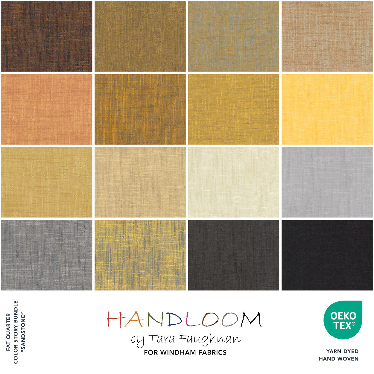 Handloom - Sandstone Fat Quarter Bundle -  by Tara Faughnan with Windham Fabrics