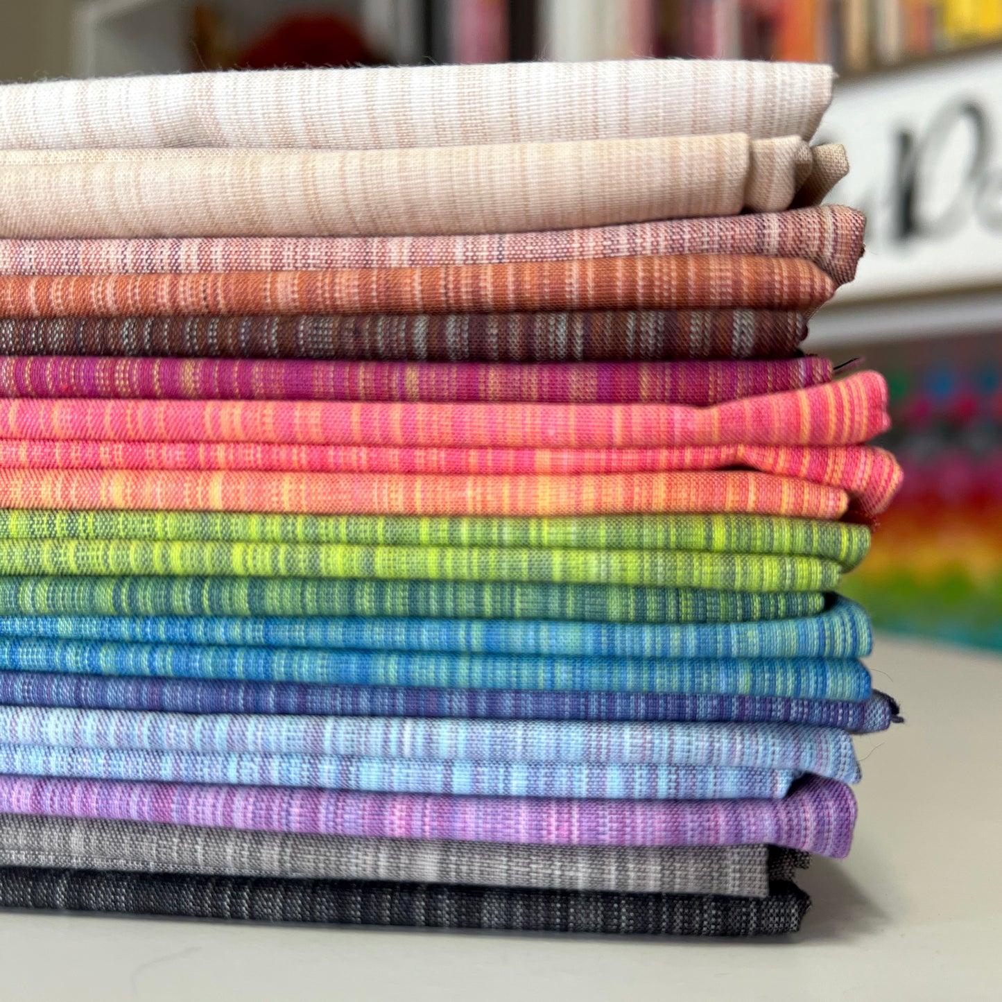 Space Dye Woven Fabric 16 Fat Quarter Bundle by Figo Fabrics