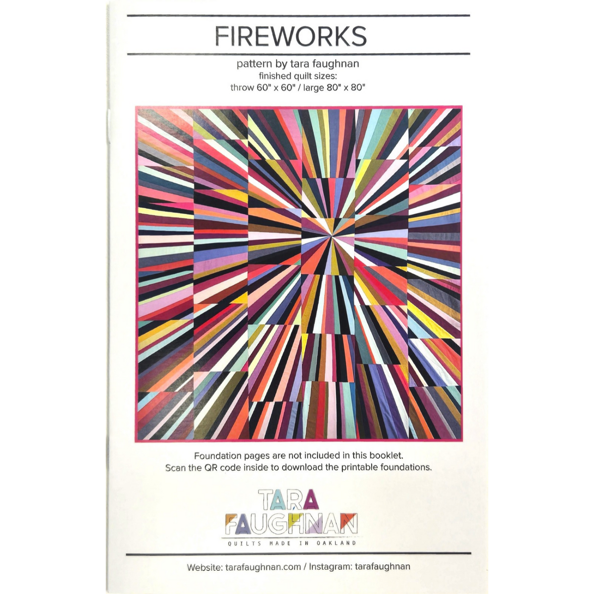 Fireworks Quilt Pattern by Tara Faughnan