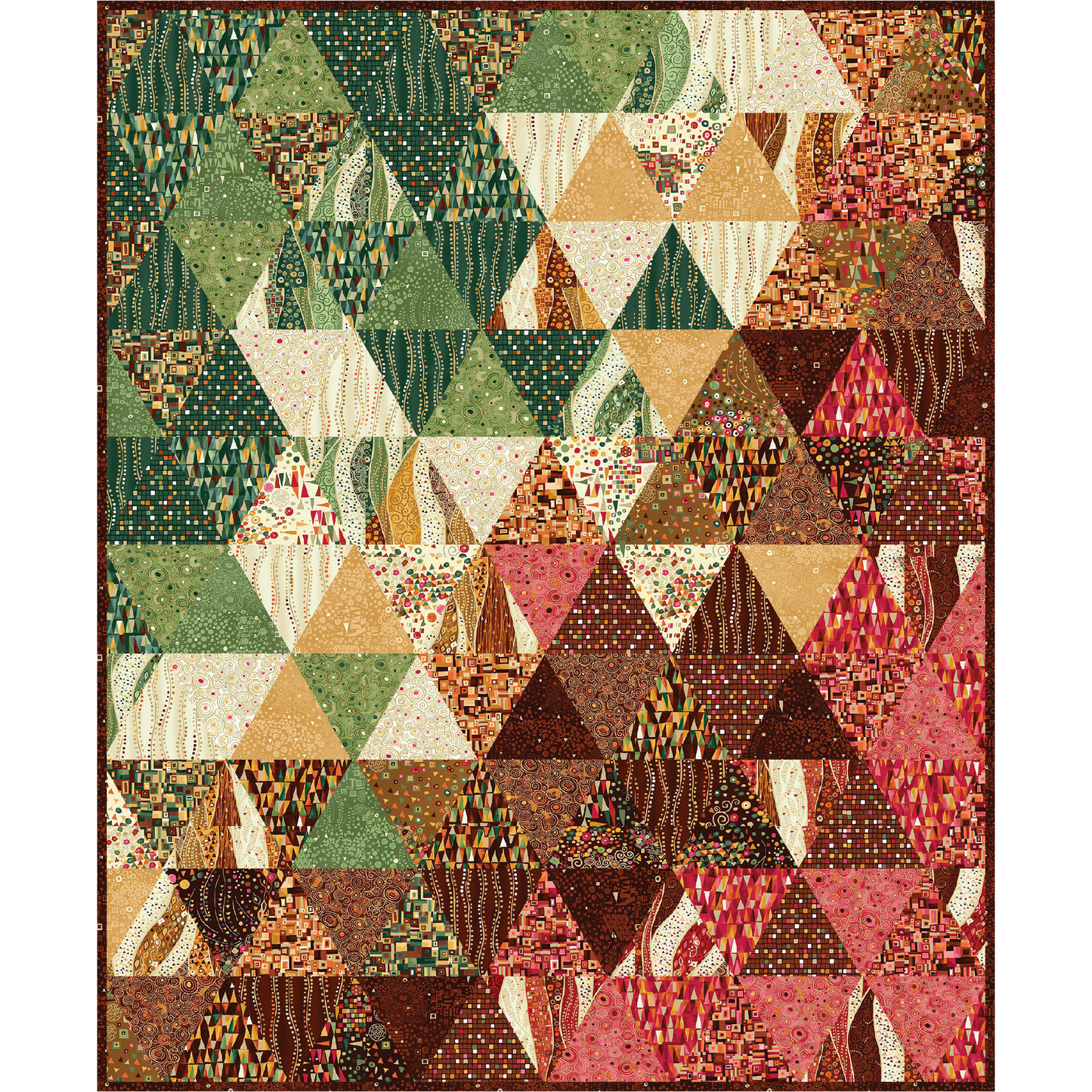 Equilateral Flow Quilt Kit – Featuring Golden by Makower UK