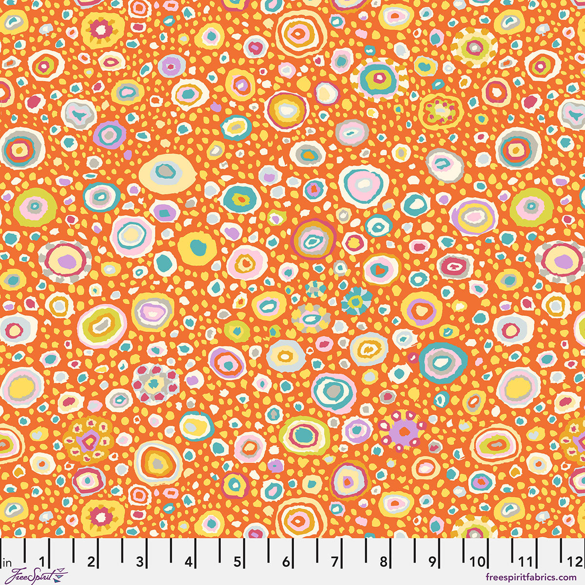 Ode to Roman Glass - Circus - by Kaffe Fassett with FreeSpirit Fabrics - Orange GP01.CIRCUS quilt fabric