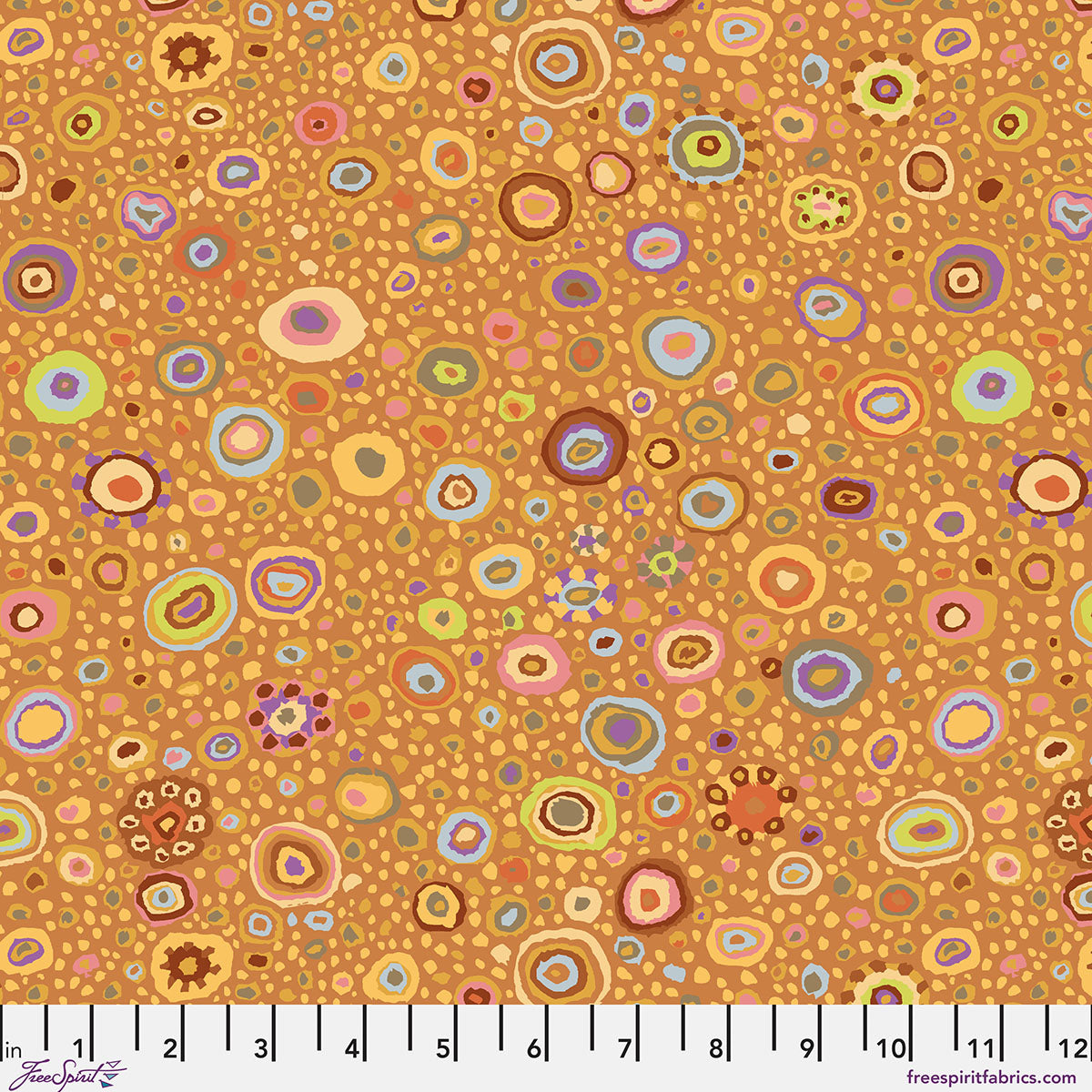 Ode to Roman Glass - Gold - by Kaffe Fassett with FreeSpirit Fabrics - Gold GP01.GOLD quilt fabric