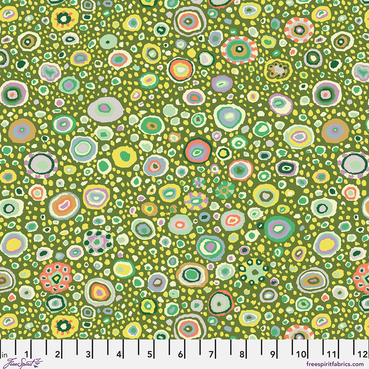Ode to Roman Glass - Leafy - by Kaffe Fassett with FreeSpirit Fabrics - Green GP01.LEAFY quilt fabric