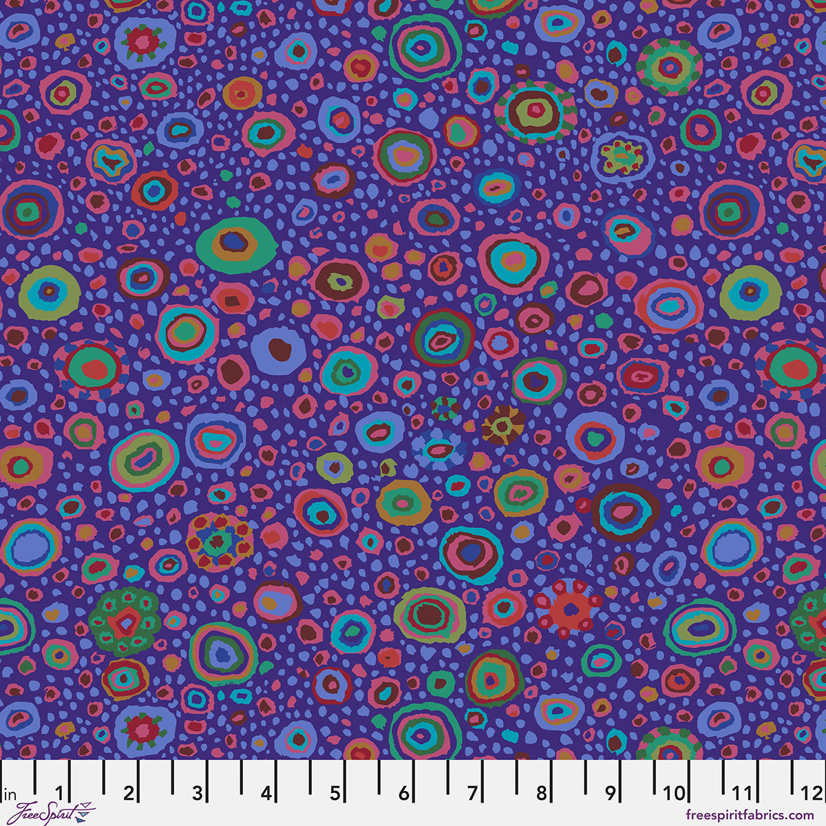 Ode to Roman Glass - Purpl - by Kaffe Fassett with FreeSpirit Fabrics - Purple GP01.PURPL quilt fabric