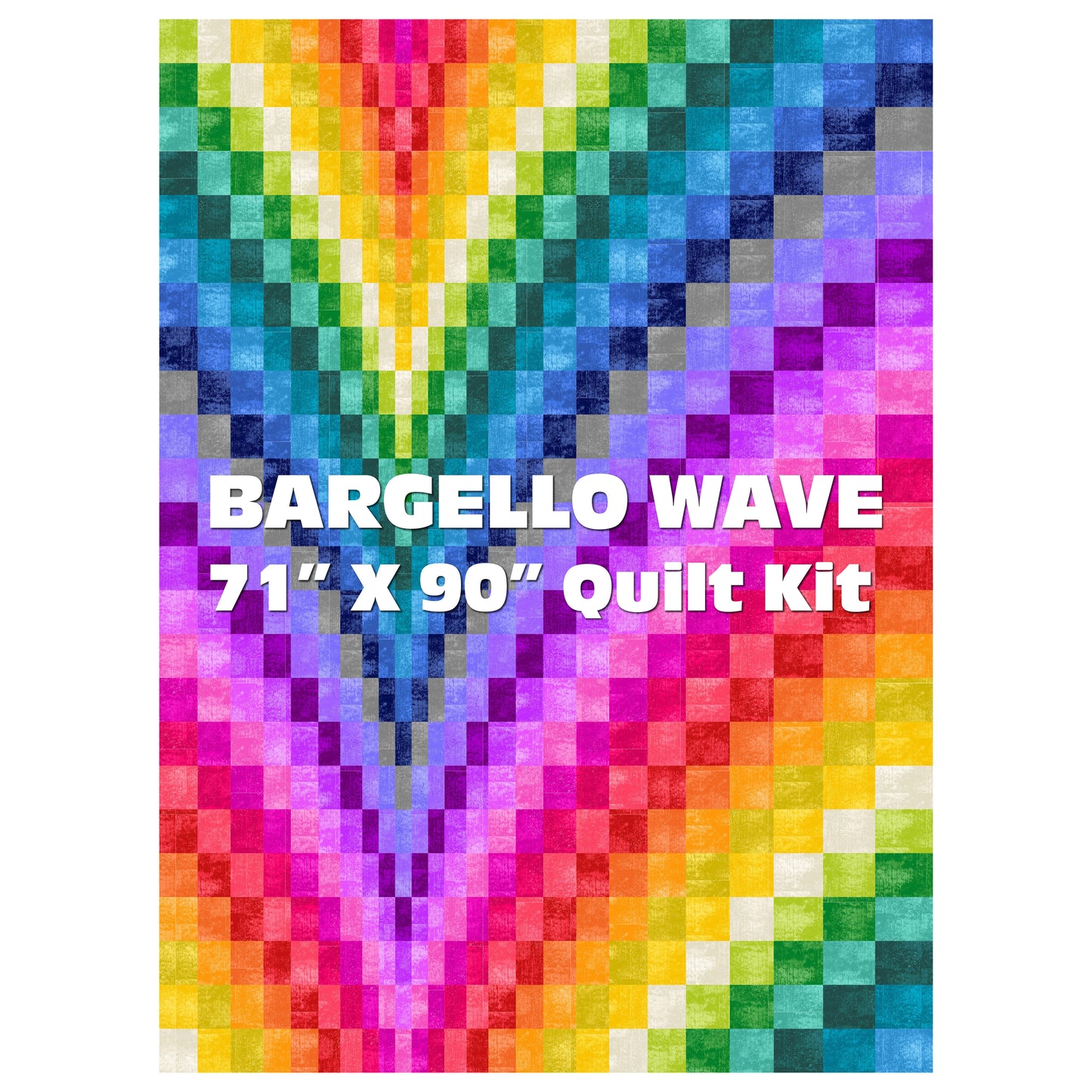 Glaze II 71" x 96" Bargello Wave Quilt Kit 24 Quarter Yard Bundle Cotton Fabric by Libs Elliott