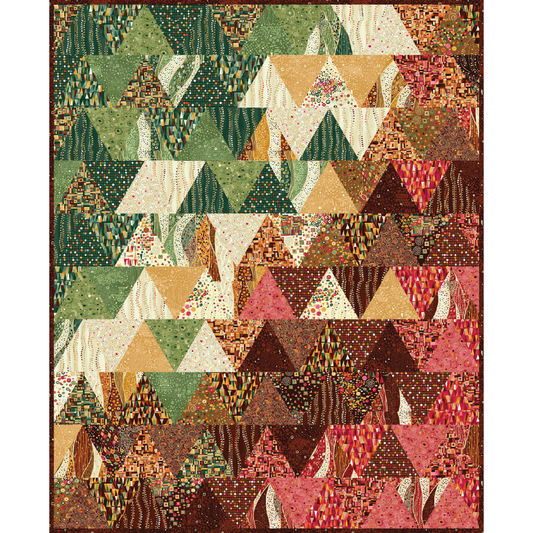 Equilateral Shift Quilt Kit – Featuring Golden by Makower UK