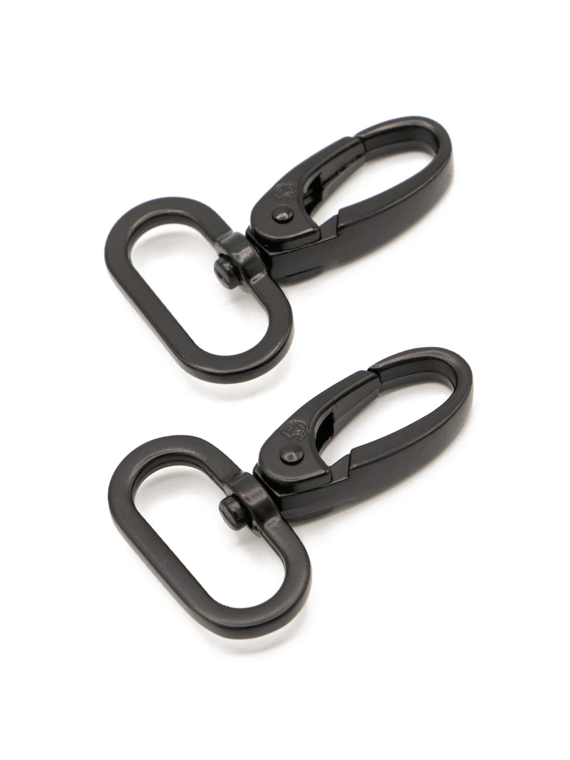 Swivel Hook 1 in - Black Metal - Set of 2