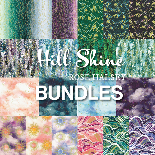 Hill Shine Bundles by Rose Halsey with Robert Kaufman Fabrics