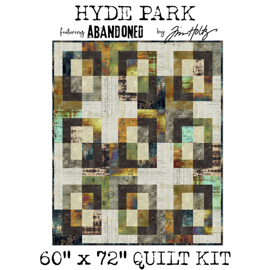 Hyde Park Quilt Kit – Featuring Abandoned by Tim Holtz