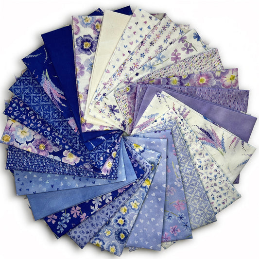 Delphinium Fat Quarter Bundle - by Janet Clare with Moda Fabrics