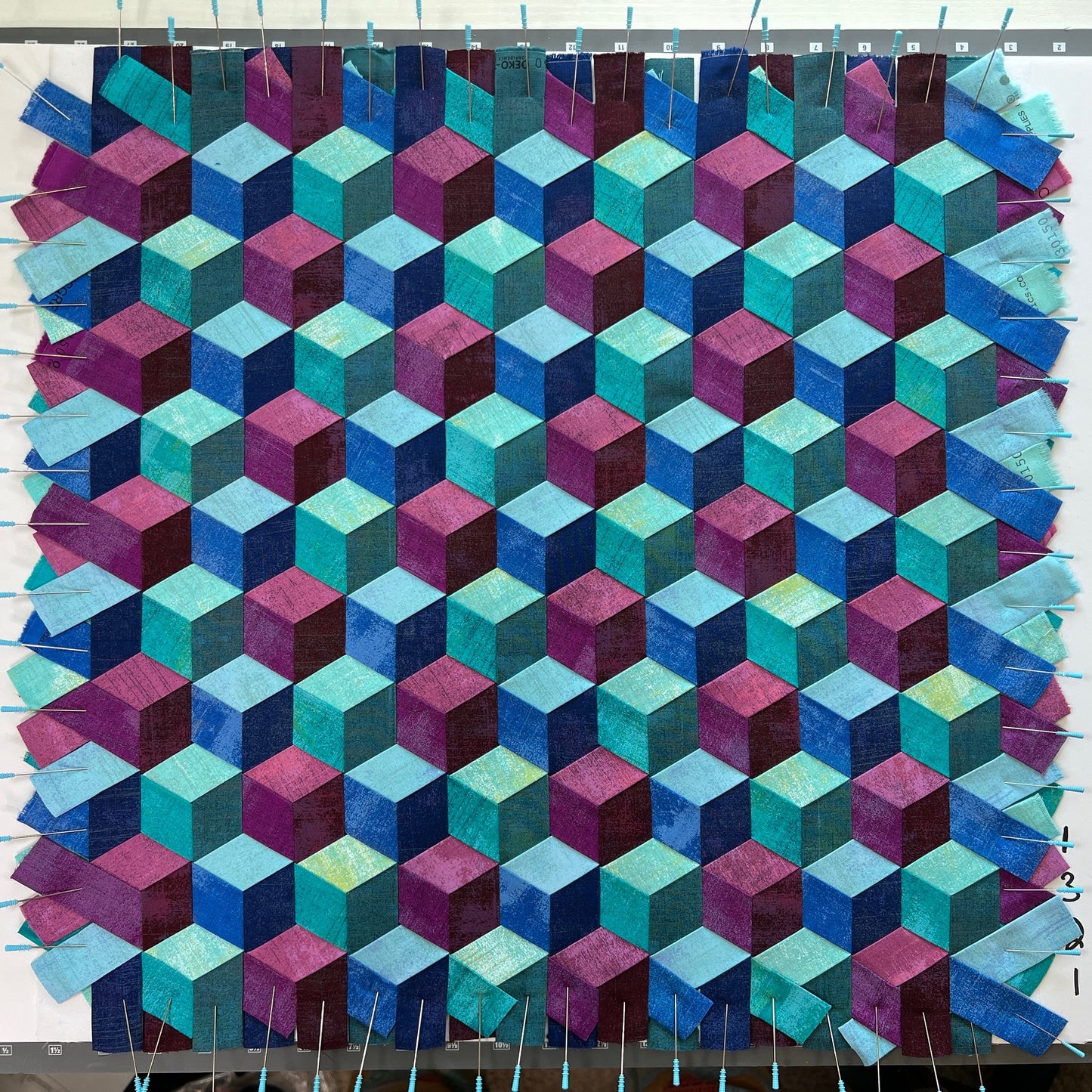 Cubes Cubed Fabric Weaving Kit – Grunge Edition (Fabric Only)