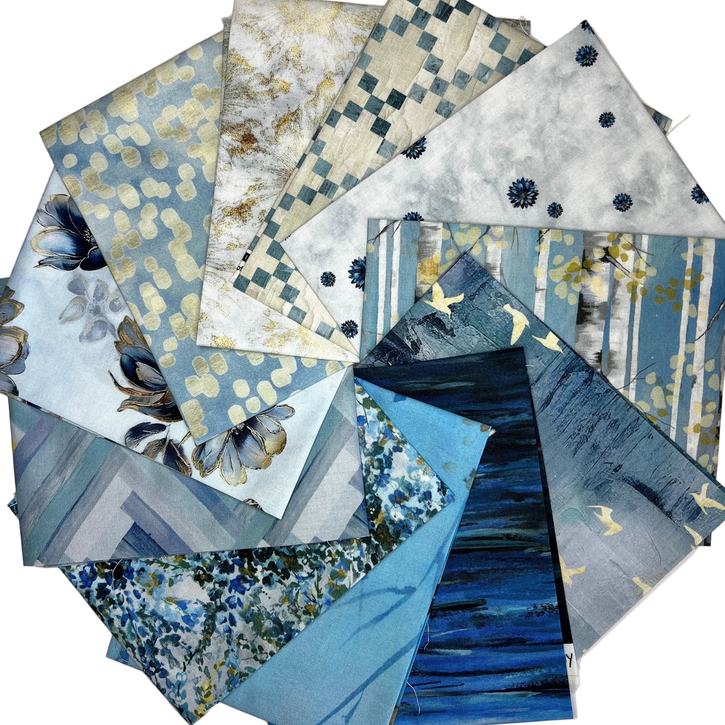 Behind Blue Eyes – 11-Piece Bundle – by Funny Girl with Studio E Fabrics