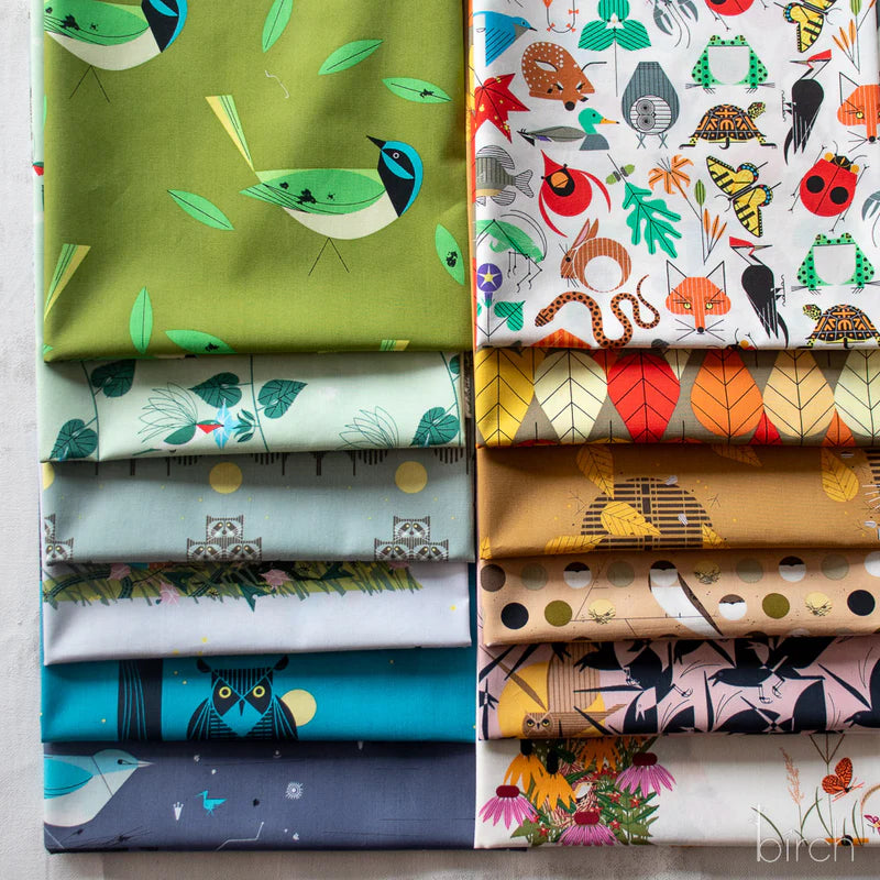Iconic Vol.2 Poplin - Bundles - by Charley Harper with Birch Organic Fabrics