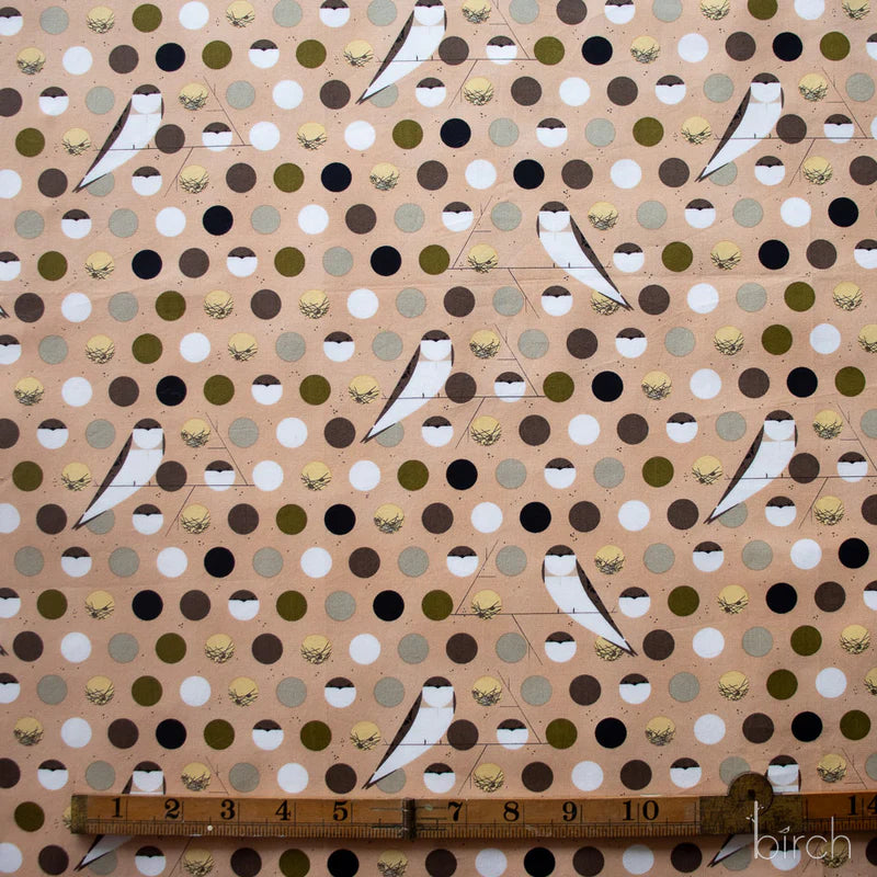Iconic Vol.2 Poplin - Bank Swallow - by Charley Harper with Birch Organic Fabrics