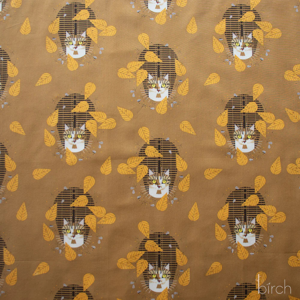 Iconic Vol.2 Poplin - Birdwatcher - by Charley Harper with Birch Organic Fabrics