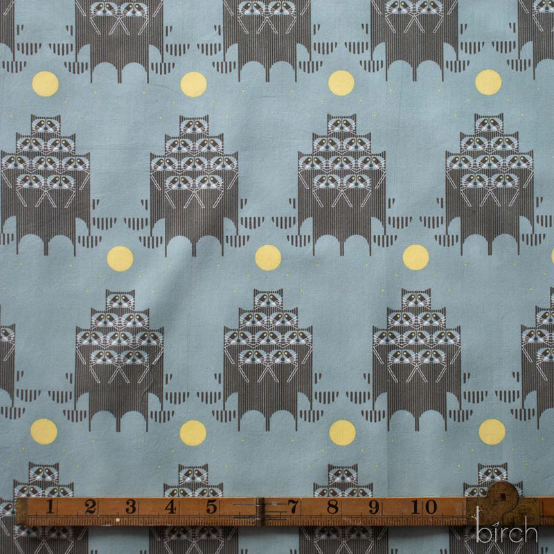 Iconic Vol.2 Poplin - Raccpack - by Charley Harper with Birch Organic Fabrics