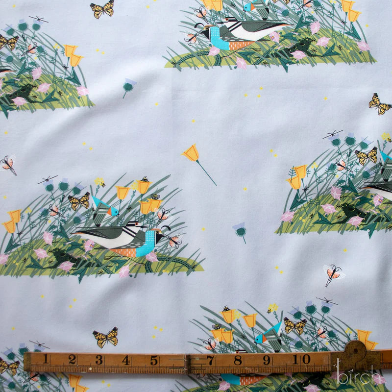 Iconic Vol.2 Poplin - Small Once There Was A Field - by Charley Harper with Birch Organic Fabrics