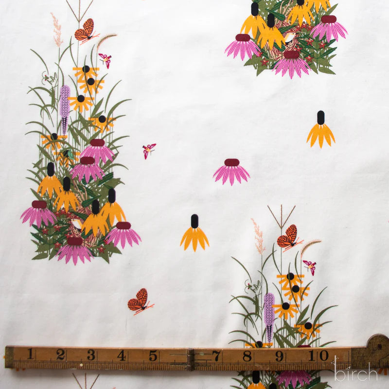 Iconic Vol.2 Poplin - Wildflowers - by Charley Harper with Birch Organic Fabrics