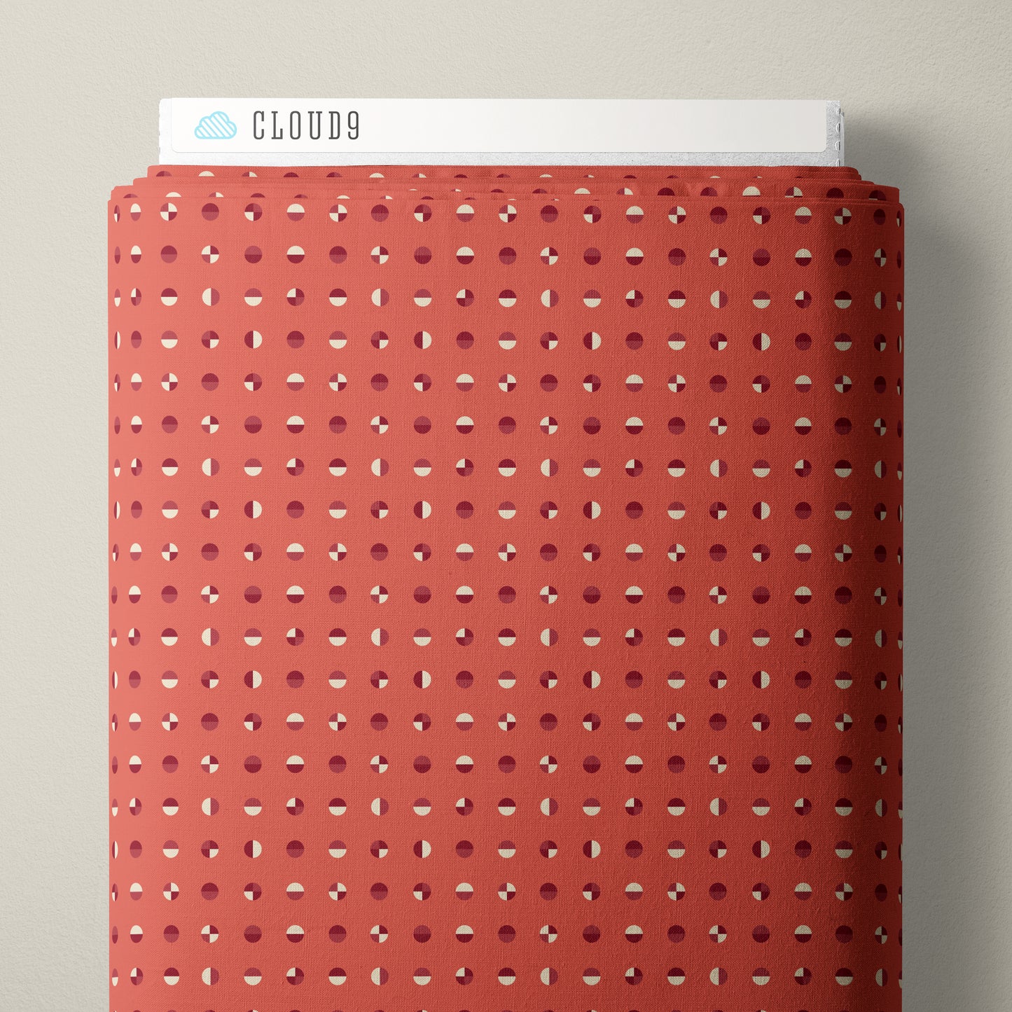 Liberty - Ember Circular - Frank Lloyd Wright designs with Cloud 9 Organic Fabrics