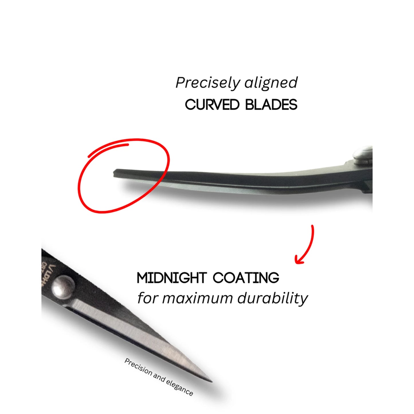 LDH Midnight Edition Curved Blade Scissors