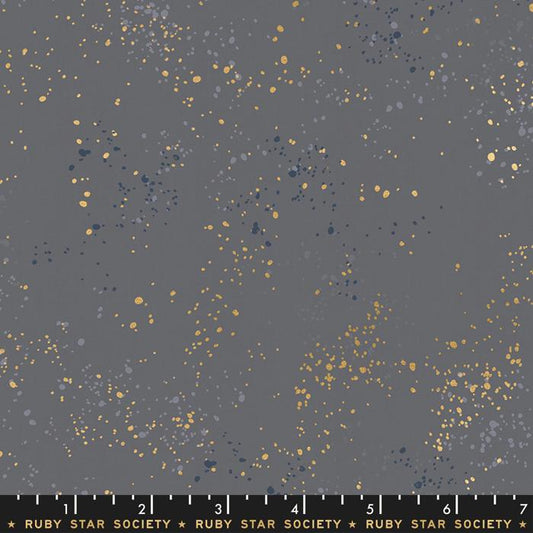 Speckled Metallic Fabric - Cloud - by Rashida Coleman Hale with Ruby Star Society