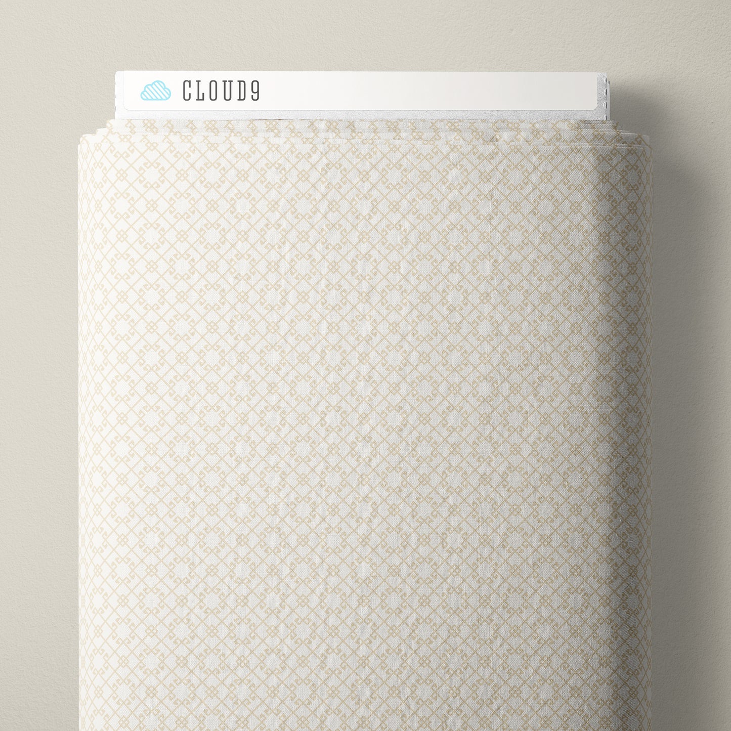 Liberty - Cream Trellis - Frank Lloyd Wright designs with Cloud 9 Organic Fabrics