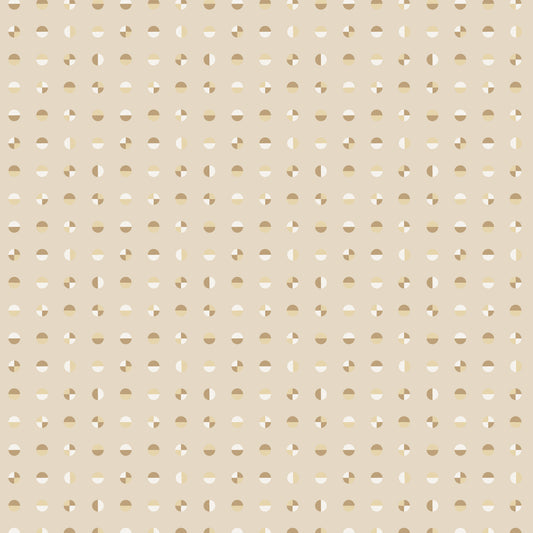 Liberty - Cream Circular - Frank Lloyd Wright designs with Cloud 9 Organic Fabrics