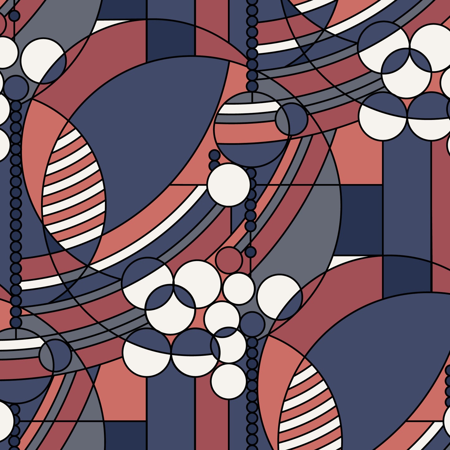 Liberty - Festooned - Frank Lloyd Wright designs with Cloud 9 Organic Fabrics