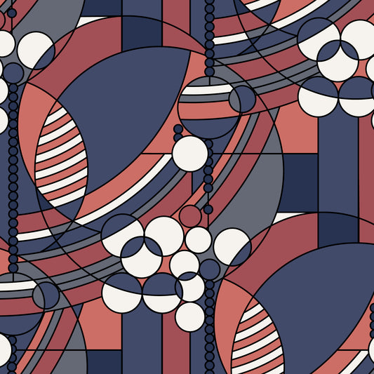 Liberty - Festooned - Frank Lloyd Wright designs with Cloud 9 Organic Fabrics