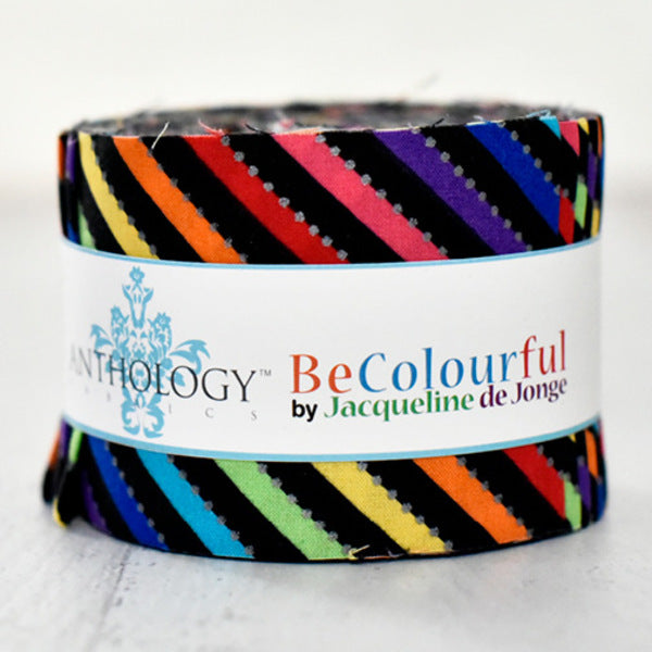 Be Colourful - Licorice (Multi) - 2.5" Strips - by Jacqueline De Jonge with Anthology Fabrics (Copy)