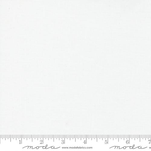 Bella Solids – White Bleached (Half Yard Cut) – by Moda Fabrics