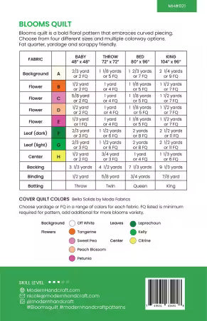 Blooms Quilt Pattern – by Modern Handcraft