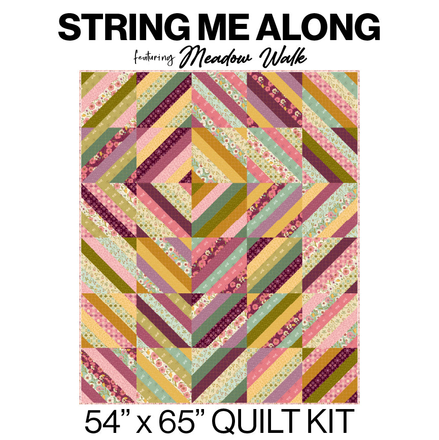 String Me Along Quilt Kit – Featuring Meadow Walk by Alexandra Bordallo