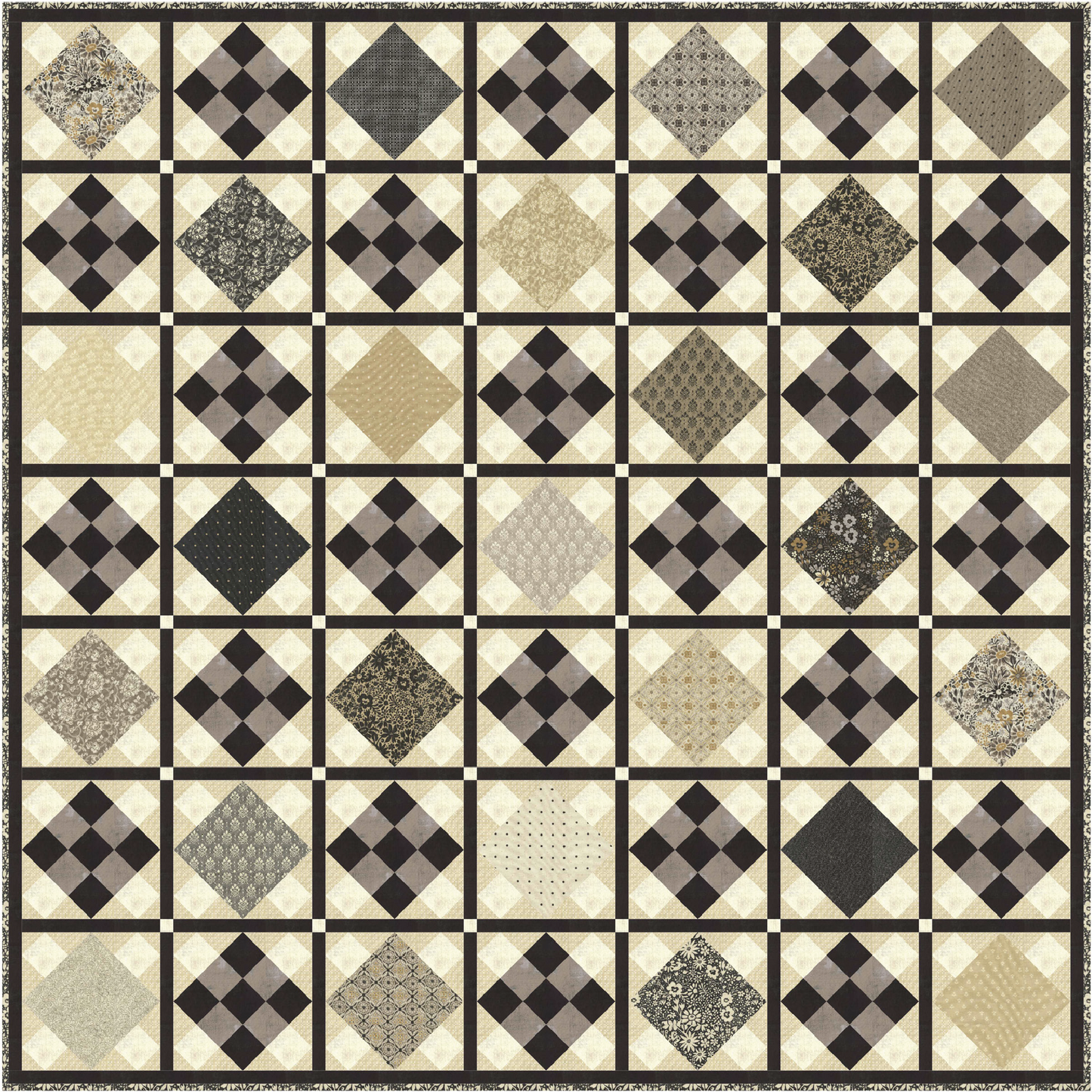 Marble Waltz Quilt Kit – Featuring Posh by BasicGrey with Moda Fabrics