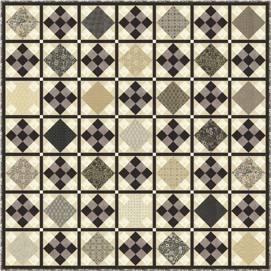 Marble Waltz Quilt Kit – Featuring Posh by BasicGrey with Moda Fabrics